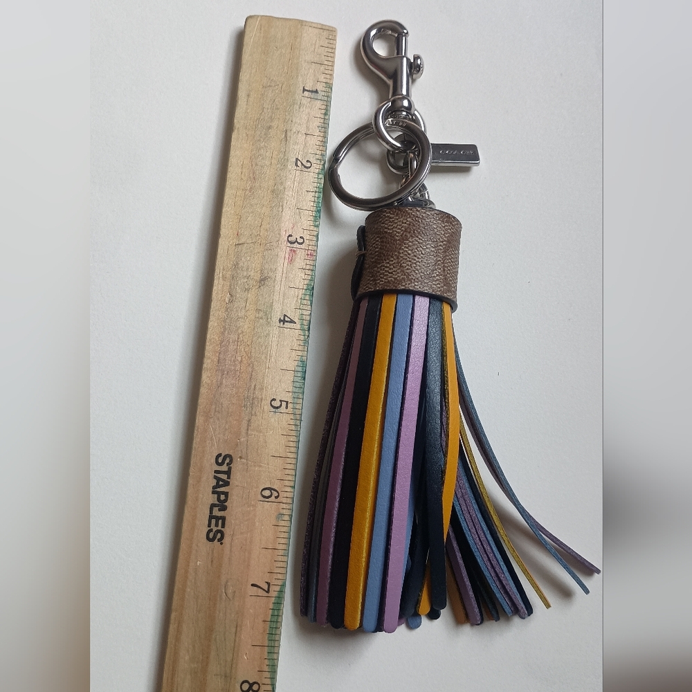 Coach Multicolor Tassel Keychain - Picture 4 of 5